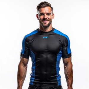 Rashguards de BJJ Personalizados Anti-UV Premium, Sublimados, Ecológicos, Antibacterianos, Impresión HD de Alta Calidad, Duraderos para Entrenamiento de MMA - Product Image 1