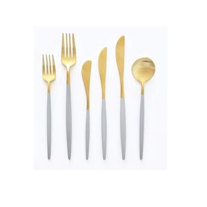 Ensemble de couverts en cuivre Finition peinte moderne avec plusieurs tailles et motifs en forme Ensembles de couverts - Product Image 3