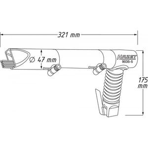 Desbastadores Neumáticos Hazet con Forma de Pistola - Product Image 2
