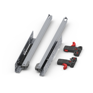 <b>Heavy</b> <b>Duty</b> Smart <b>Slide</b> Partial Extension 350 mm Drawer <b>Rail</b> with Brake and Latch - Product Image 1