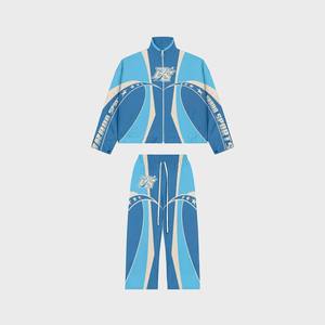 Men Women High Collar Tracksuit Quarter <b>Zip</b> Pullover <b>Sweatshirt</b> Tapered Joggers Set Athletic Warm Up Sportswear - Product Image 3