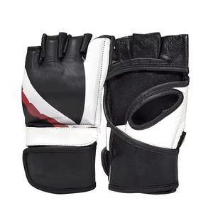Gants de MMA unisexes OEM à demi-doigts avec matériau PU respirant et fermeture auto-agrippante pour l'entraînement de boxe/kickboxing - Product Image 4