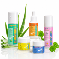 Ensemble de soins de la peau pour l'élimination de l'acné chez les adolescentes de marque privée avec de la niacinamide et de l'huile d'arbre à thé pour une peau plus calme et claire pour les adolescentes