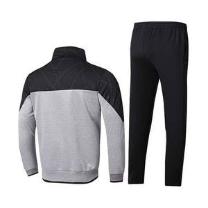 Conjuntos de chándal de hombre de bloque de dos colores de alta calidad, precio barato, ropa deportiva de entrenamiento y jogging, conjuntos de chándales de algodón con cremallera para hombre - Product Image 6