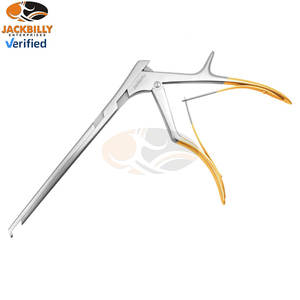 JACKBILLY alta calidad de acero inoxidable Manual Rongeur Punch Love Kerrison Placa de pie Regular 40 grados mordida 3mm Tamaño de mordida - Product Image 5