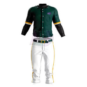 Uniforme de Béisbol Económico para Equipos Escolares, Jersey y Pantalones Personalizados, Tallas Grandes, 100% Poliéster, Todos los Tamaños, Colores y Diseños - Product Image 3