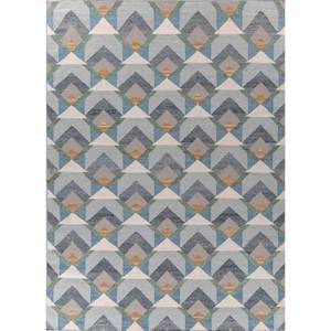 Alhambra พรมขนสัตว์ถักแบบแบนสีเทา & สีดำลวดลายเรขาคณิต & นามธรรมสำหรับห้องโถงในบ้านและพื้น Rug-ADWL-13145ปอกระเจาสี่เหลี่ยมผืนผ้า - Product Image 1