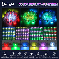 Pantalla LED de Malla para Exteriores OEM ODM de 18 mm, Luz de Píxeles IP67 DC12V SMD3535 RGB UCS5603A, Cortina de Rejilla para Fachadas de Edificios