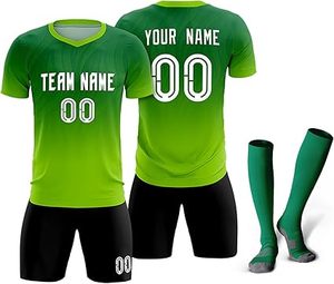 Conjunto de uniformes de fútbol personalizable-Colores y logotipo personalizados de secado rápido de alta calidad - Product Image 6