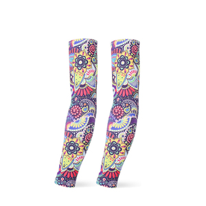 Haute qualité été cyclisme bras manches respirant Anti-UV soleil Sublimation imprimé chaud gris couleurs pour adultes - Product Image 6