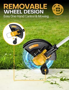 <span class=keywords><strong>Tagliabordi</strong></span> a batteria 21V 12 pollici con ruote, strumento per giardinaggio, bobina, batteria, OEM, fai da te, leggero, velocità <span class=keywords><strong>e</strong></span> potenza. - Product Image 2