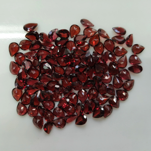 Granate Rojo Natural de 8x6 mm, Corte Pera, Piedra Preciosa Suelta de la Mejor Calidad para la Fabricación de Joyas - Product Image 2