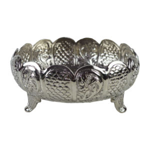 Tradicional hermoso cuenco Urli Color plata llegada festiva Diwali artículos de regalo decorativos creativos hechos a mano al precio más barato - Product Image 1