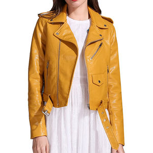 Chaquetas de Cuero de Moda para Mujer, Estilo Nuevo, Chaquetas de Cuero Genuino con Cremallera y Transpirables en Nurak 2026 - Product Image 1