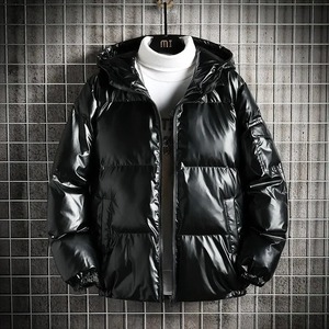 OEM con capucha pesado diseñador Puff acolchado abrigo Odm Logo de gran tamaño de los hombres de la burbuja de invierno negro personalizado hombres brillante Puffer chaqueta - Product Image 2