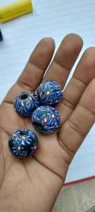 Perles de verre millefiori personnalisées perles de fleurs de tailles assorties pour les créateurs de bijoux africains - Product Image 2