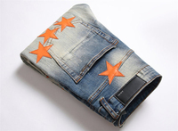 DESIGNERS 2025 Jean en denim unisexe de luxe haute qualité coupe droite, finition délavée à la pierre avec rivets, style vintage, marque célèbre, Hip Hop, utilitaire