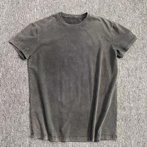 2025 100 empresa de fabricación de algodón para hombres, ropa personalizada, camisetas de lavado ácido para hombres, camiseta de lavado ácido de gota de algodón pesado de 280gsm - Product Image 3