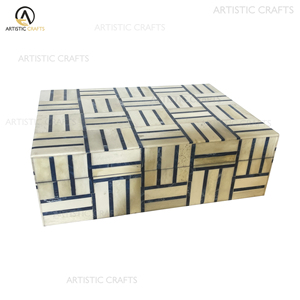 Caja artesanal de cuerno ecológica de lujo hecha a mano Caja de acento vintage con caja de cuerno natural hecha a mano - Product Image 3