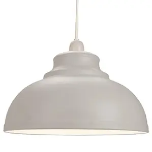 مصباح على شكل قبة-Litfad الرجعية الطراز القديم مصباح أبيض مطلي بمسحوق أبيض مصباح معلق نهائي