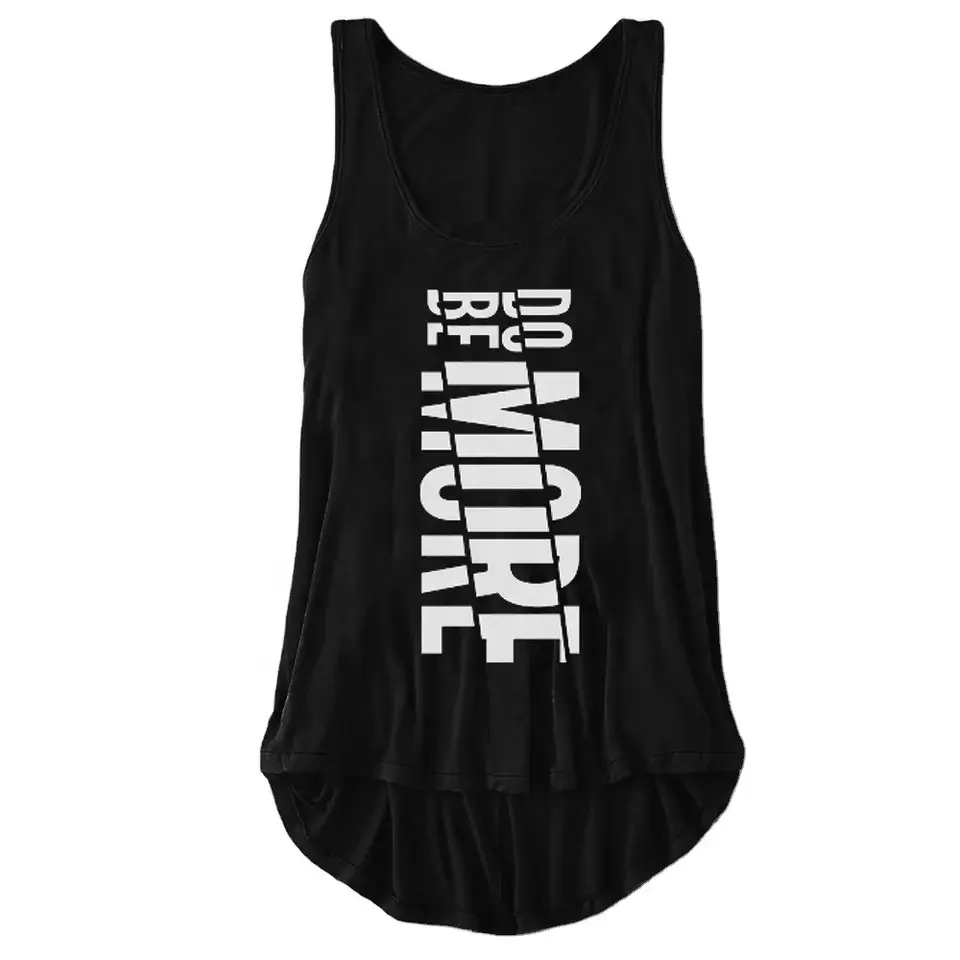 Kaus Tanpa Lengan Katun Wanita Kustom Baru Kaus Fitness Atasan Tank Top Bodybuilding Workout Gym Jogging Rompi Atasan Kutipan Motivasi