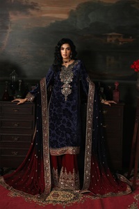 Trajes de Shalwar Kameez de Terciopelo Bordado para Mujer, Estilo Dulce, Ropa de Invierno, Gran Venta - Product Image 4
