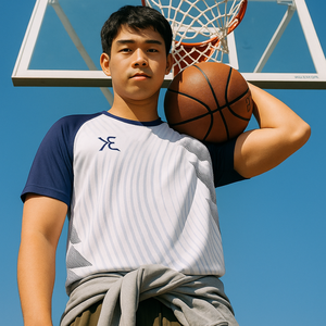 T-shirt de qualité supérieure pour hommes, sur le devant, sur la poitrine, logo, T-shirts personnalisés en polyester spandex, uniformes scolaires, vêtements pour hommes, grossiste - Product Image 1