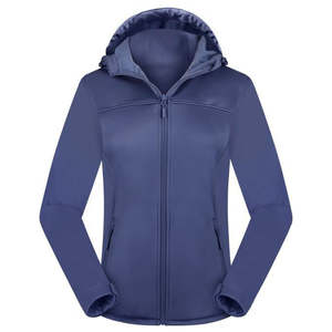 Elegante chaqueta de exterior de concha suave para mujer, cálida, impermeable, a prueba de viento, transpirable, ropa deportiva, técnicas de punto con capucha, Invierno sólido - Product Image 1