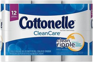 Cottonelle Ultra ComfortCare Soft <b>Toilet</b> Paper, 24 Family Mega Rolls, Bath <b>Tissue</b> - Product Image 4