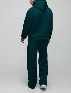 Nouveau arrivé 2026 100% coton hommes survêtement personnalisé brodé logo lourd streetwear confortable hip hop homme 2 pièces ensemble - Product Image 6