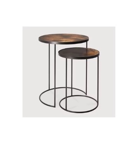 Table basse classique moderne en bois massif longue table à thé pour salon bureau multifonctionnel - Product Image 6