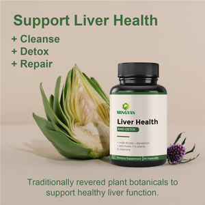 Bantuan hati tingkat lanjut | Milk Thistle, <span class=keywords><strong>Choline</strong></span> & Detox Blend | 60 Kapsul untuk membersihkan & kesehatan pencernaan - Product Image 2