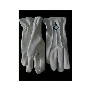 Gants maçonniques rouge coton rond Patch haute qualité maçonnique boussole logo gants marque privée bonne qualité gants en coton 2025 - Product Image 6