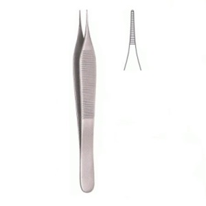 Pinzas de Disección Microquirúrgicas Adson Brown de Acero Inoxidable de Alta Calidad 7x7, Pinzas Manuales para Tejidos, Pinzas de Pulgar para Vendajes, Quirúrgicas, CE - Product Image 3