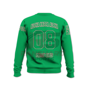 Sweat-shirt élégant pour sororité AKA, 100 % coton uni, style streetwear, chaud, confortable, durable, professionnel - Product Image 2