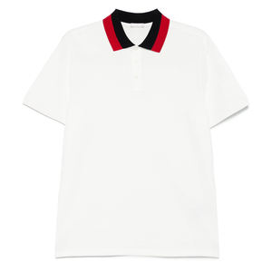 Camisetas de manga corta con diseño de patrón sólido para hombre, camisetas de piqué de algodón transpirable con logotipo bordado personalizado, estampado de Golf - Product Image 5