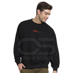Sudadera de gran tamaño para hombre, jersey de moda con logotipo bordado para ropa de calle urbana de moda - Product Image 3