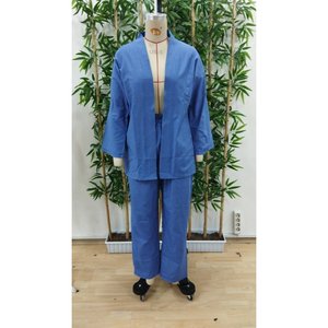 Jane's <b>Women's</b> Long Sleeve Open Front Woven <b>Jacket</b> and Classic Fit Pants Two-Piece Set, Casual Loose Silhouette, Model 31875 - Product Image 6