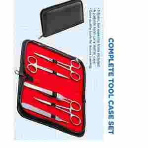 Kit de práctica de sutura de alta calidad con logotipo personalizado Diseño OEM Tijeras quirúrgicas manuales Material de acero Precio de fábrica - Product Image 2