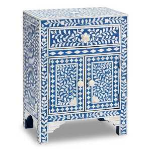 Gabinete con incrustaciones de hueso de madera rectangular de lujo, muebles para el hogar de diseño moderno con precio competitivo para uso en dormitorio como asiento - Product Image 3