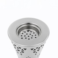 Brûleur d'encens Bakhoor en métal argenté de luxe avec découpe géométrique de style arabe pour Majlis, mosquée et usage domestique en Moyen-Orient