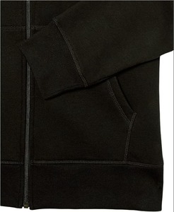 Men's Full-<b>Zip</b> <b>Hooded</b> Fleece Sweatshirt Hoodie 52% Cotton 48% Polyester Imported athletic Apparel hoodies closure Machine Wash - Product Image 6