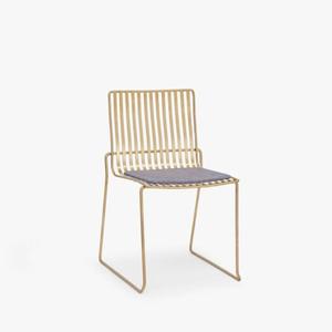 Silla de bar con aspecto de acento simple, combinación en blanco y negro, silla de metal de calidad estándar con asiento de cojín blanco, muebles modernos - Product Image 4