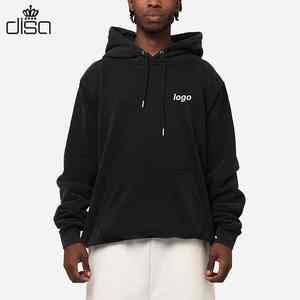 Vêtements à capuche en coton épais 450gsm personnalisés du fabricant pour hommes, logo imprimé surdimensionné, streetwear décontracté pour l'hiver, couleur unie - Product Image 1