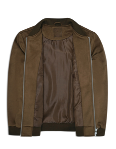 Chaqueta de Invierno para Hombre al por Mayor, Estilo Urbano, Cuello Alto, Secado Rápido, Gamuza, Cremallera, Diseño Sólido, Servicio OEM, Forro de Poliéster - Product Image 2