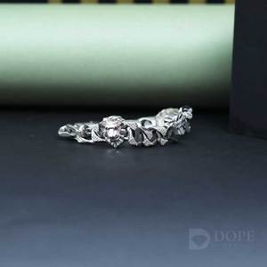 Gents Mossianite Diamond Hip Hop Adorable <b>Bracelet</b> In <b>925</b> <b>Sterling</b> <b>Silver</b> With Exclusive Design And For Every Occasion - Product Image 3