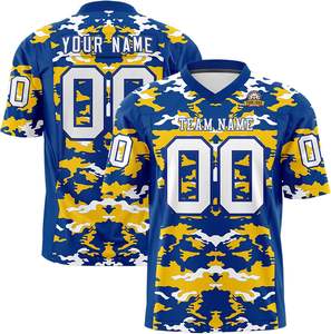 Uniformes de football américain personnalisés avec nom et numéro de couture idéal pour les écoles et les clubs Support OEM - Product Image 1