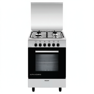 Cocina de Gas de 4 Zonas y Horno Eléctrico de Acero Inoxidable Glem Clase A, Modelo ALPHA A554MI6, 53x50x90cm - Product Image 2