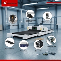 Machine de découpe laser à fibre industrielle CNC automatique 1500W-20000W à refroidissement par eau pour le traitement des tôles en acier inoxydable, laiton et métaux