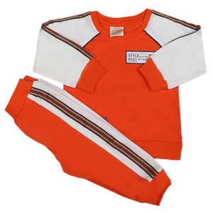 ชุดสูทเด็กชายแขนยาว 2 ชิ้น - สีส้ม - Product Image 4